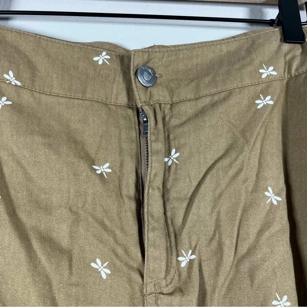 Woman Within Tan Skort with Dragonfly Pattern Women’s Plus Size 18W